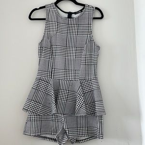 Black and white romper